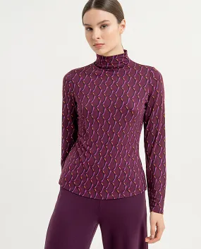 Surkana turtleneck t-shirt purple