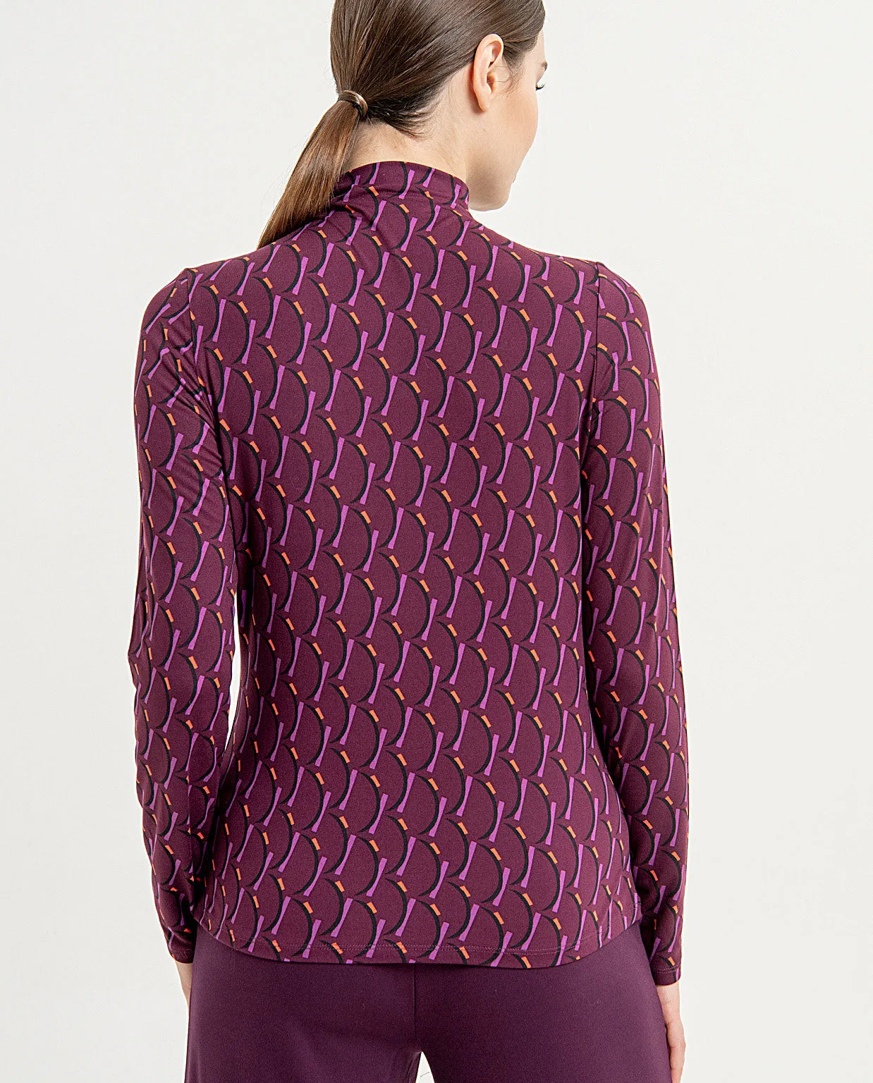 Surkana turtleneck t-shirt purple