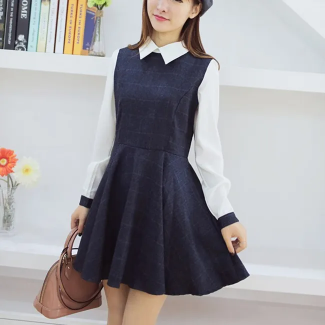 Sweet Grid Students Dress AD0011