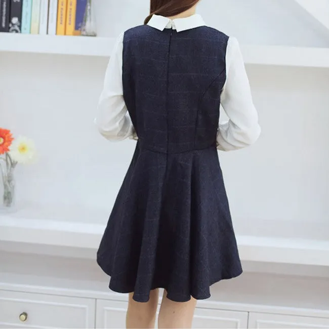 Sweet Grid Students Dress AD0011