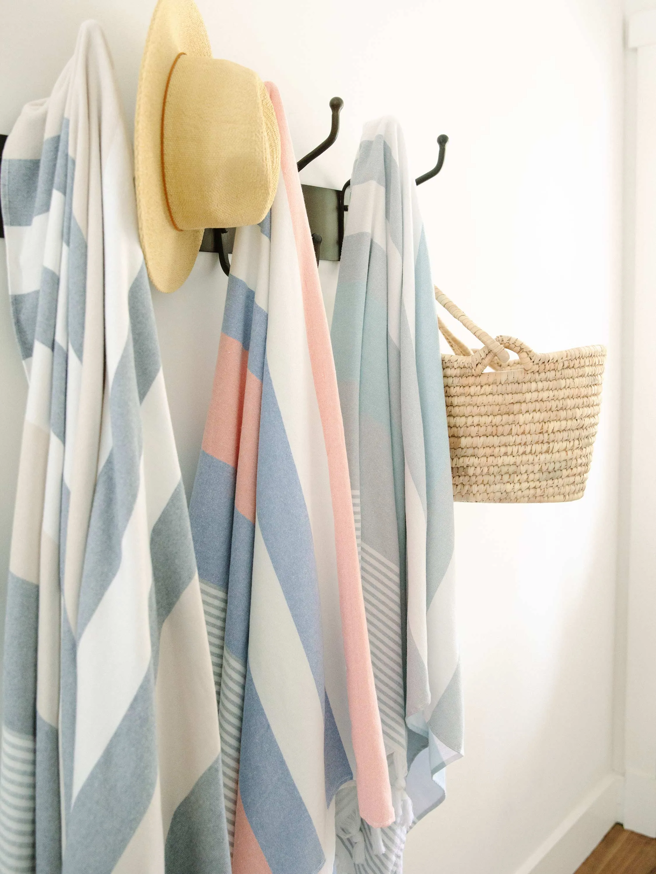 Teal & Gray Cape Cod Turkish Towel