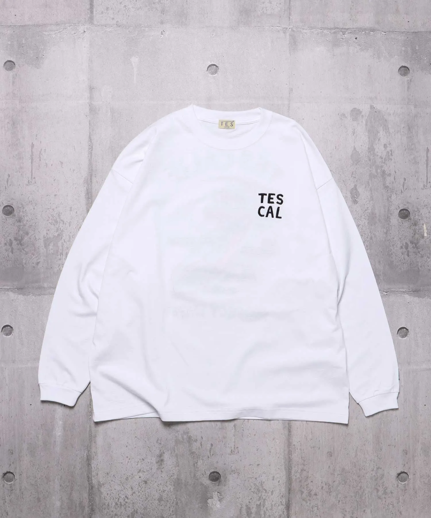 TES CALIFORNIA EMB LONG SLEEVE BIG T-SHIRT / ロンT