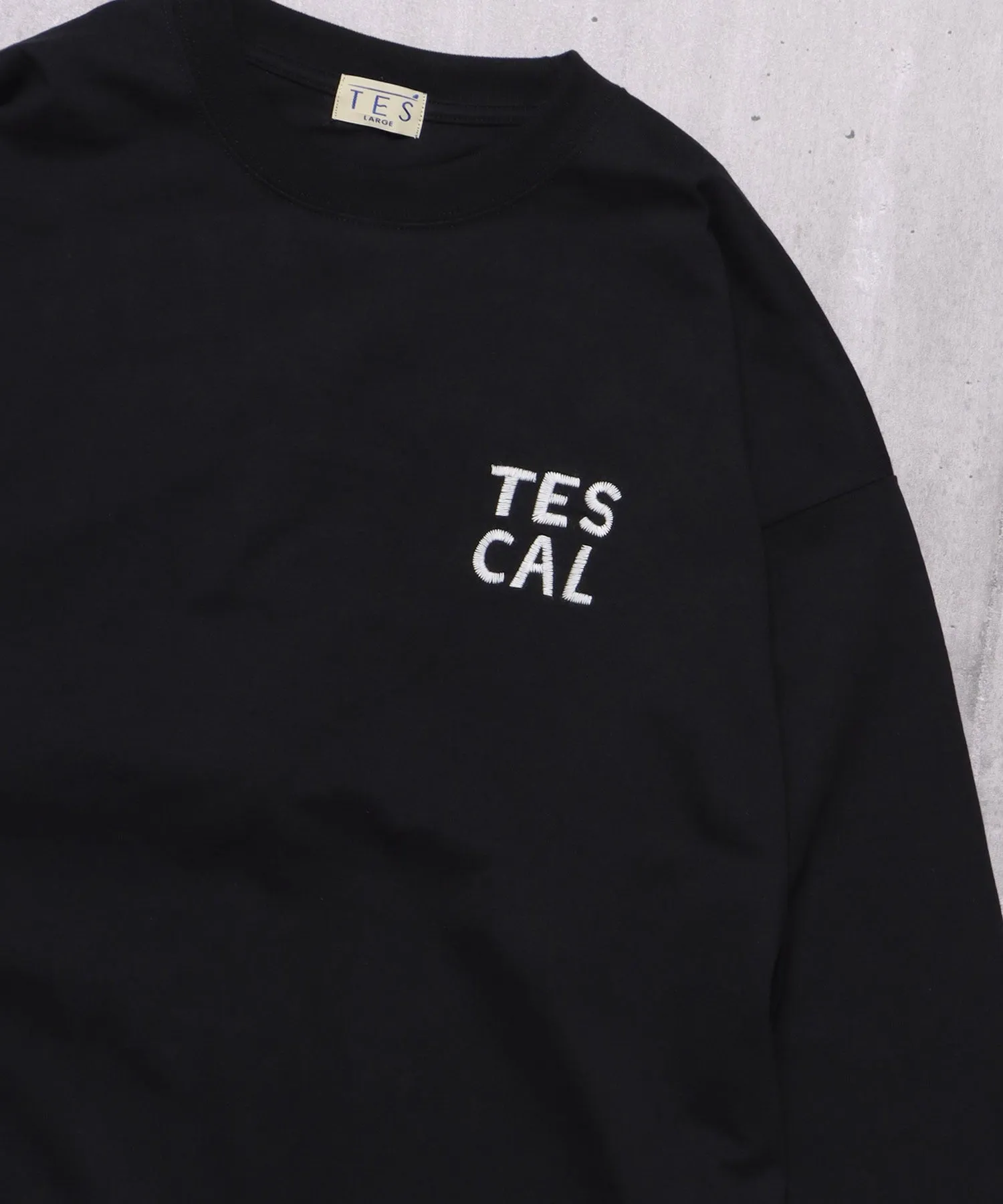 TES CALIFORNIA EMB LONG SLEEVE BIG T-SHIRT / ロンT