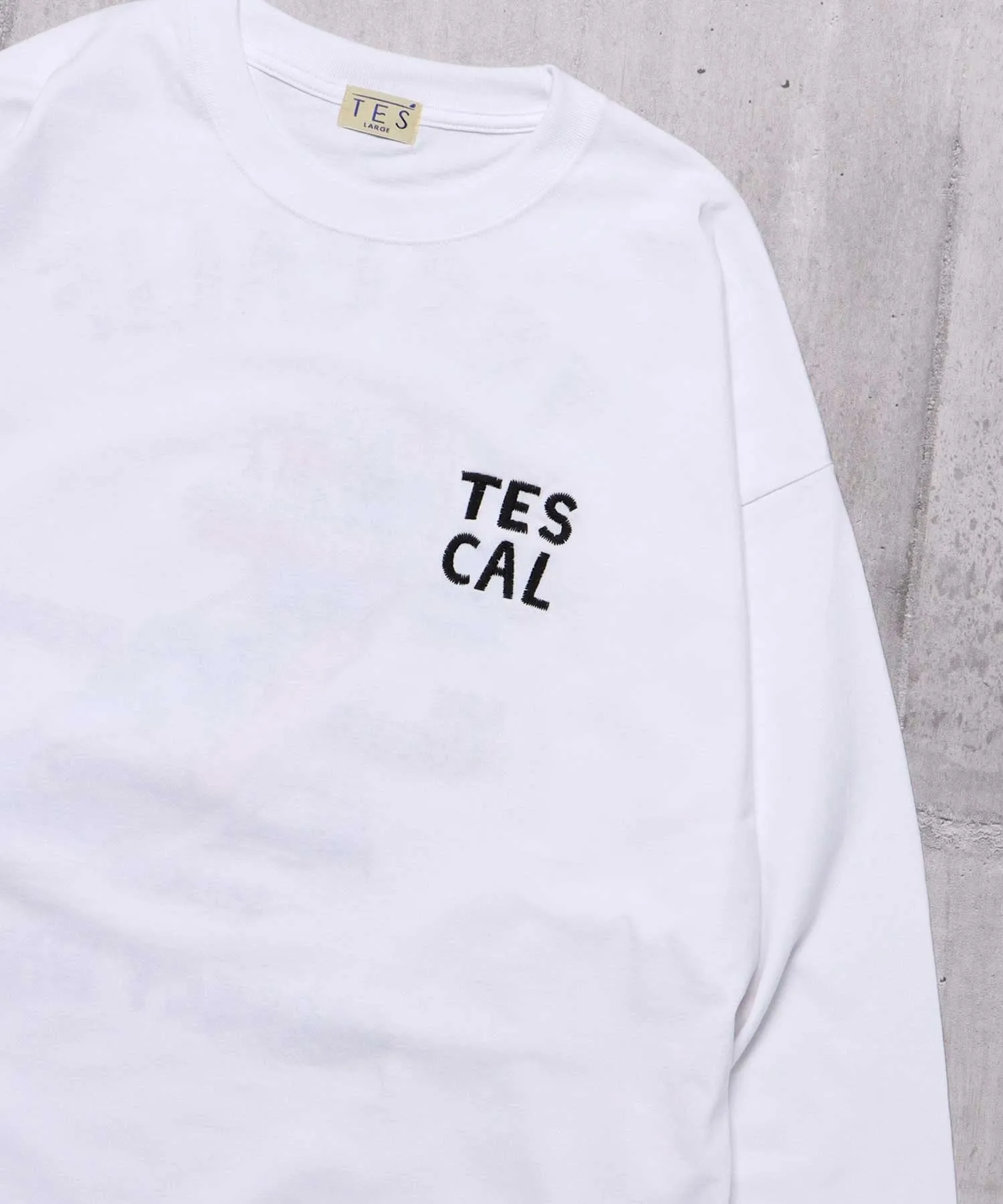 TES CALIFORNIA EMB LONG SLEEVE BIG T-SHIRT / ロンT