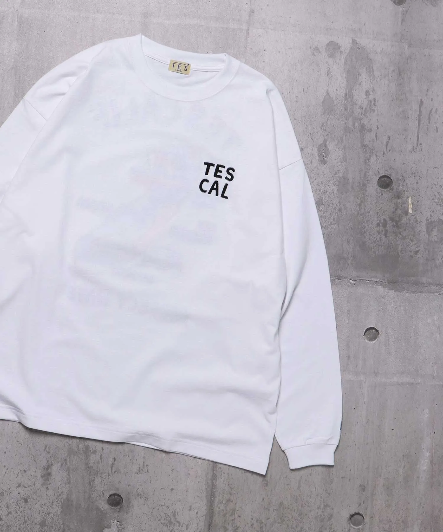 TES CALIFORNIA EMB LONG SLEEVE BIG T-SHIRT / ロンT