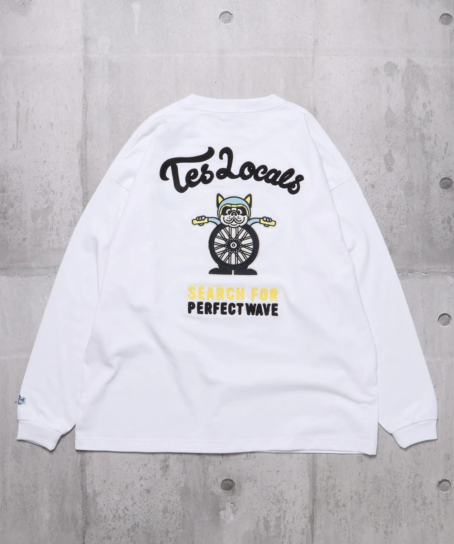 TES MOTORCYCLE CLUB EMB LONG SLEEVE BIG T-SHIRT / ロンT