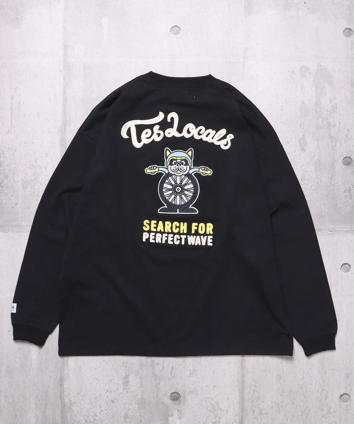 TES MOTORCYCLE CLUB EMB LONG SLEEVE BIG T-SHIRT / ロンT