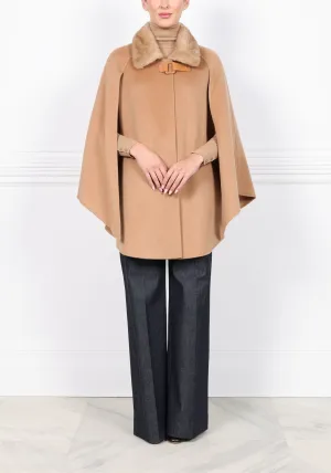 The Evelyn Cape with Mink Collar