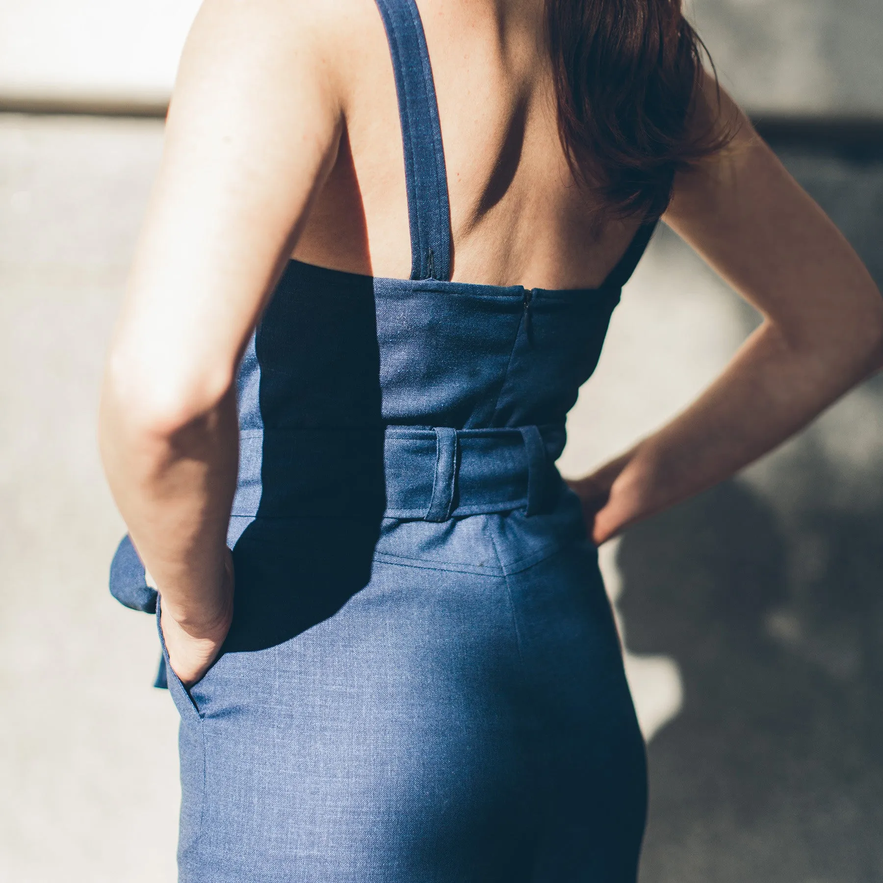 The Frankie Jumpsuit in Cobalt