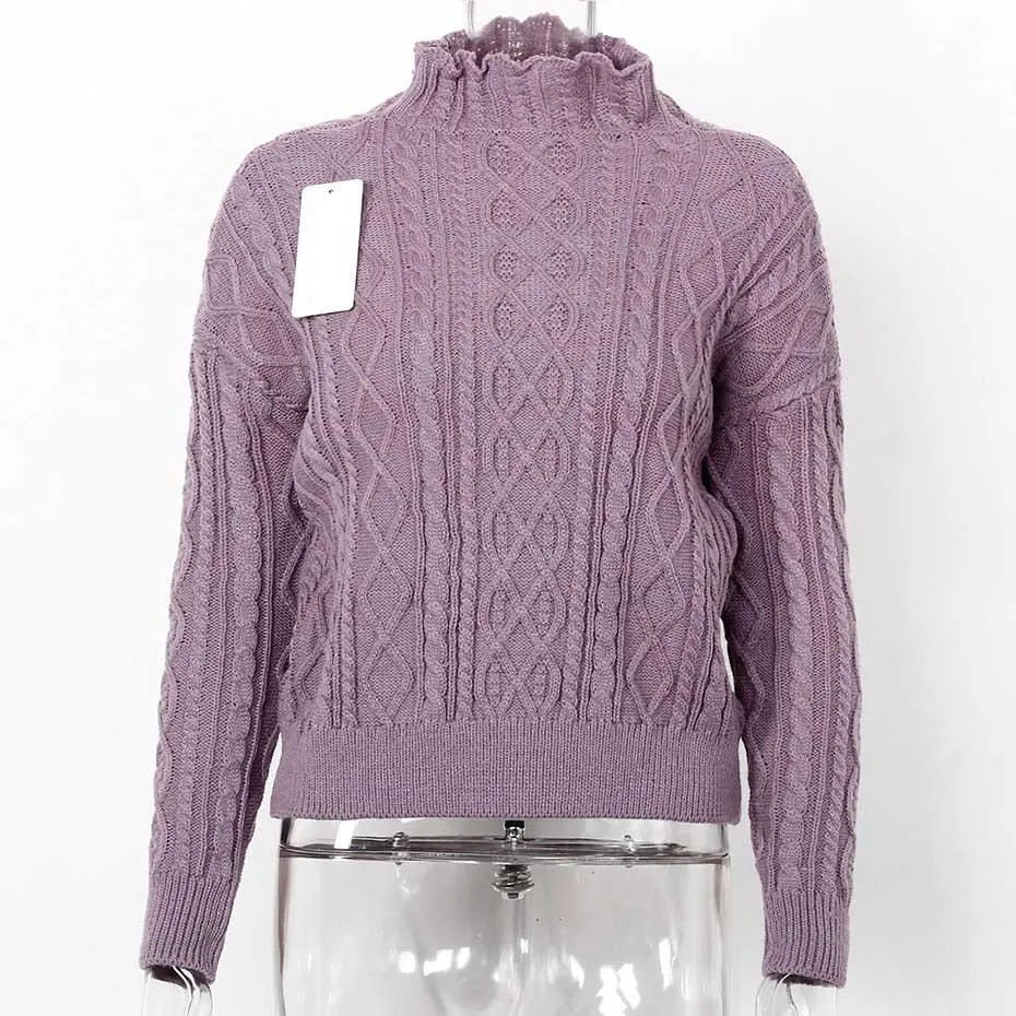 Turtleneck Thick Long Sleeve Casual Sweater