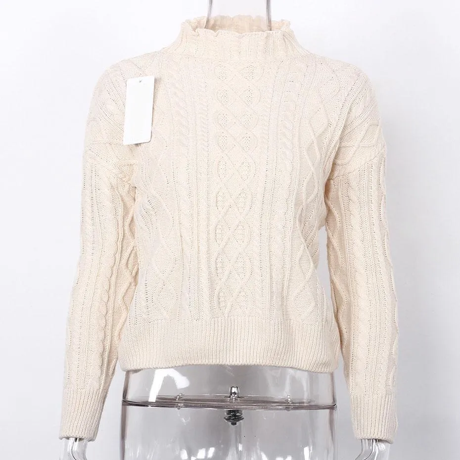 Turtleneck Thick Long Sleeve Casual Sweater