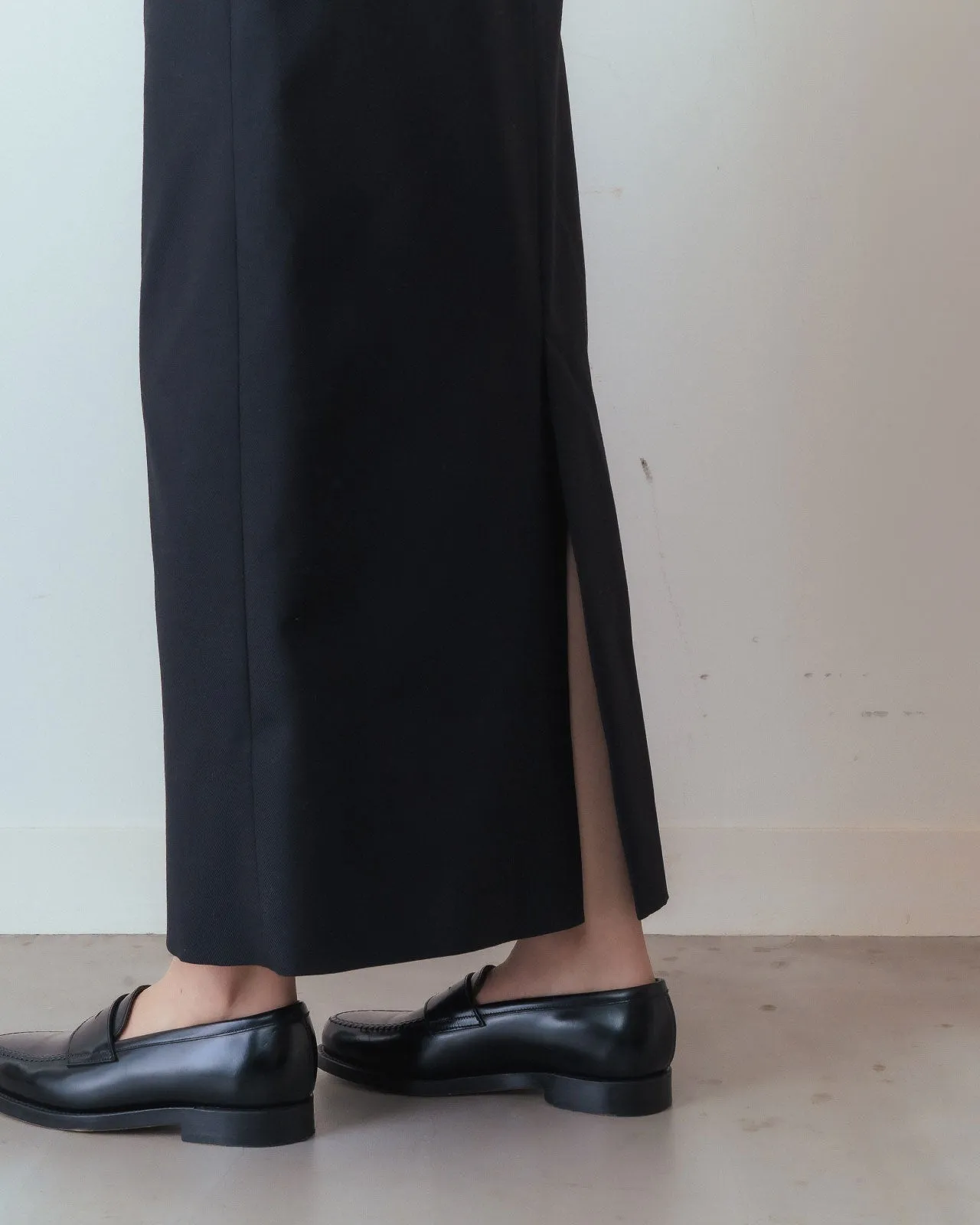 TWILL PENCIL SKIRT