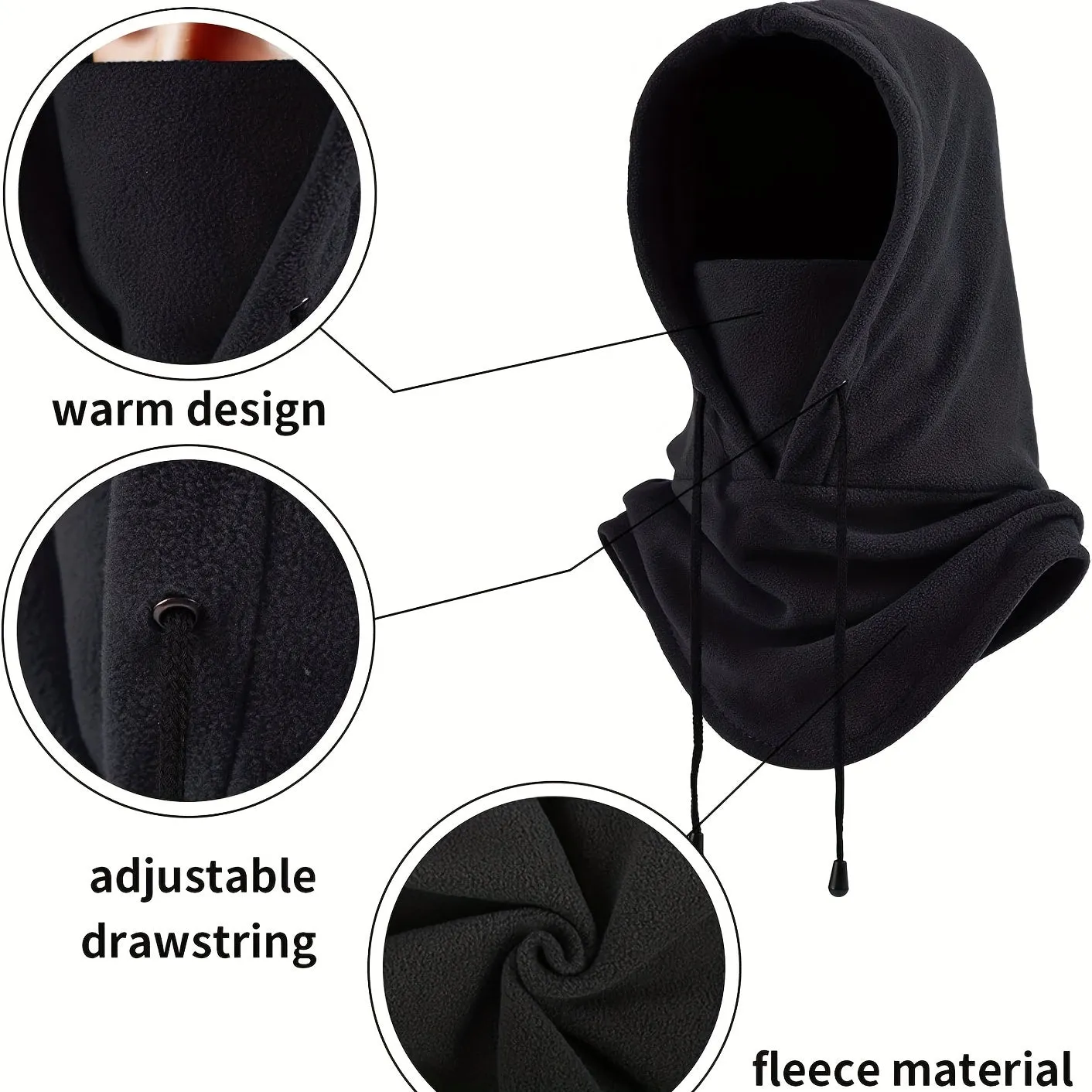 Ultimate Winter Neck Warmer Polar Fleece Balaclava for Outdoor Activities