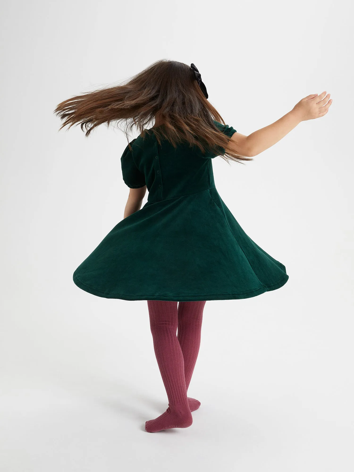 Velour Girls Dress