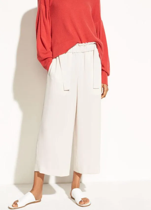 Vince - Cinched Waisted Culotte in Sandstone