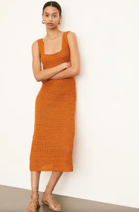 Vince Crochet Skirt Burnt Orange