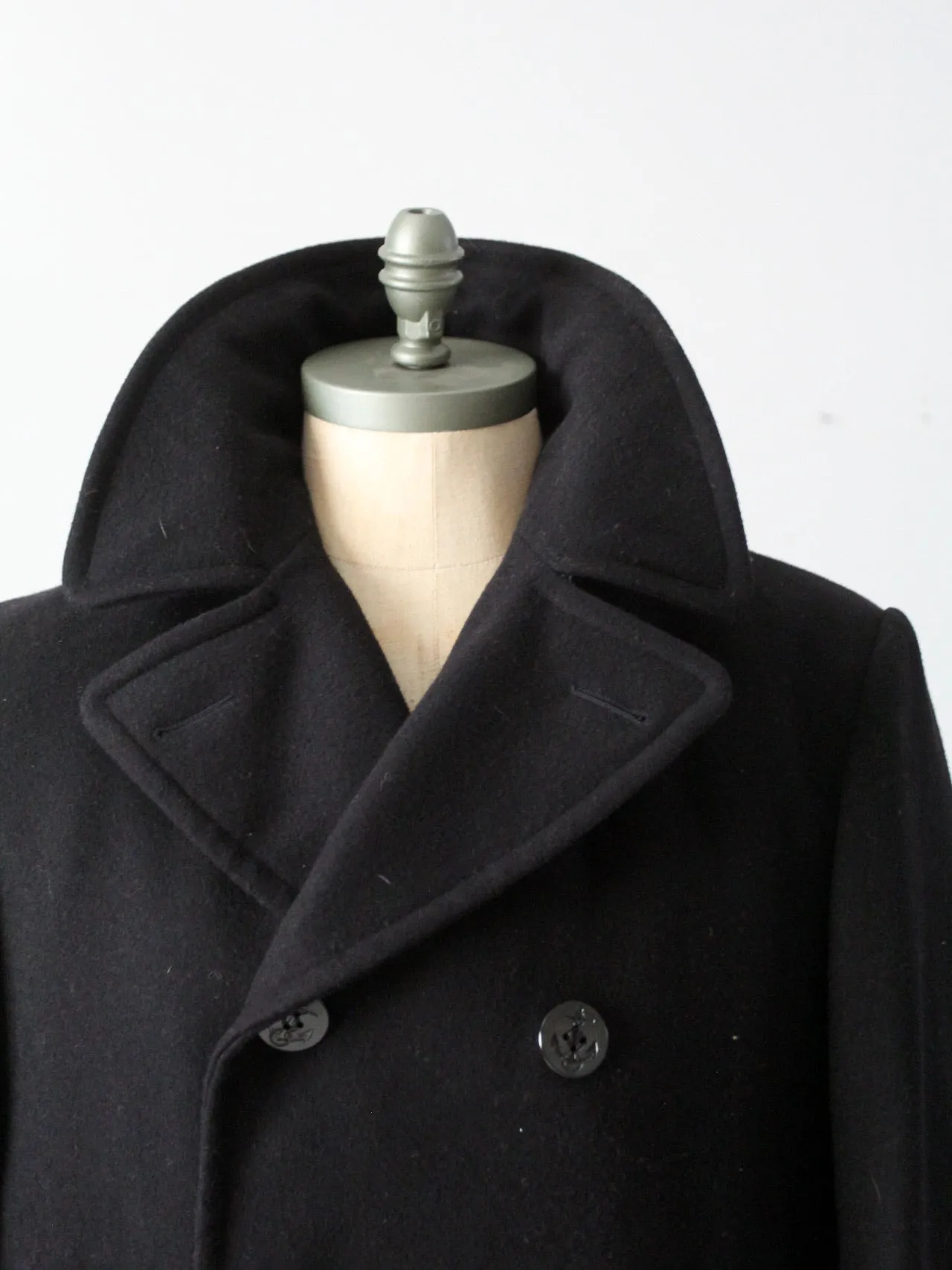 vintage US Navy peacoat