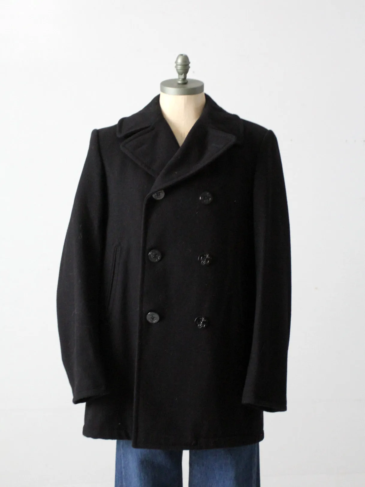 vintage US Navy peacoat