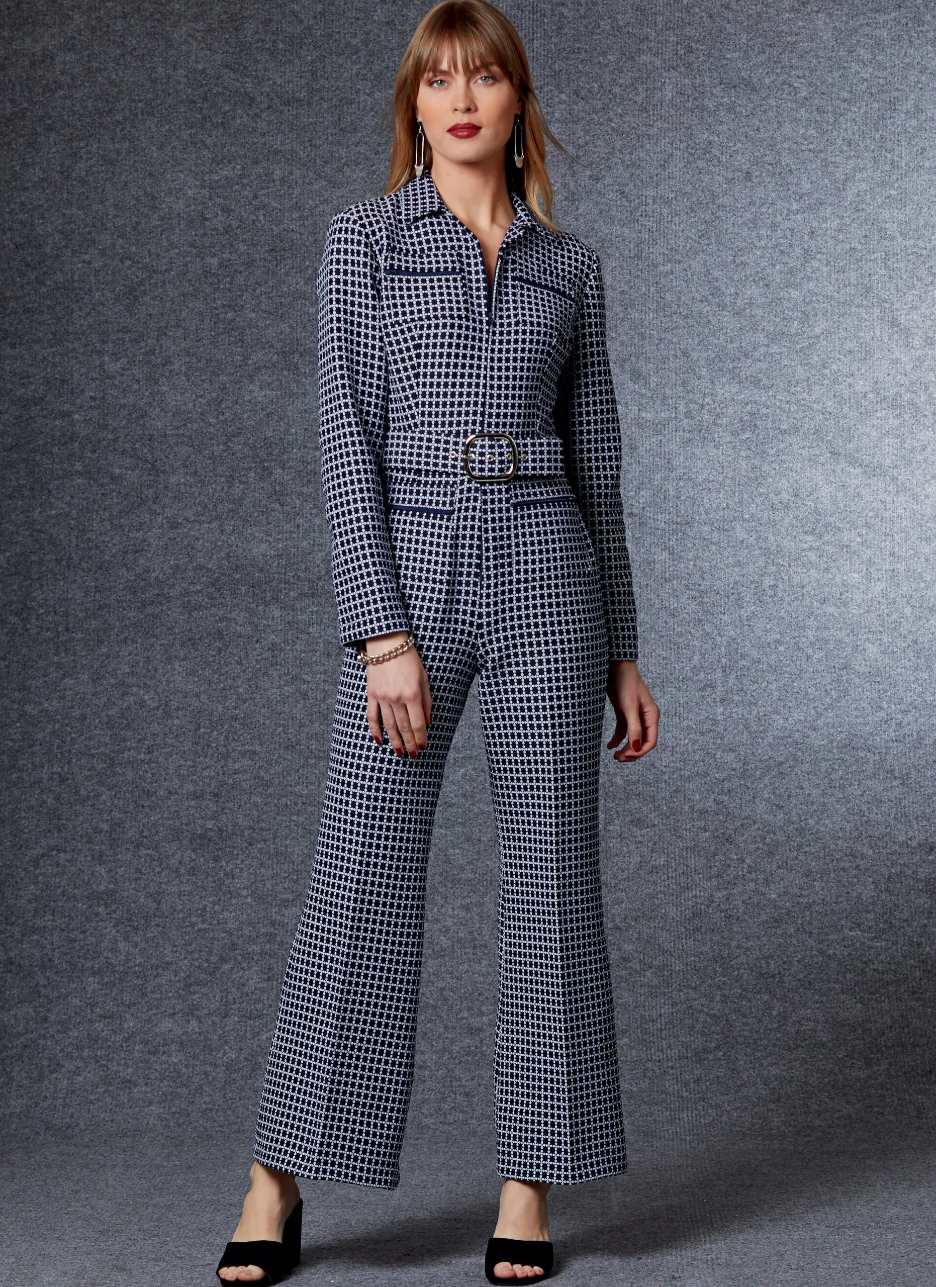 Vogue Pattern V1719 Misses' Jumpsuit & Belt