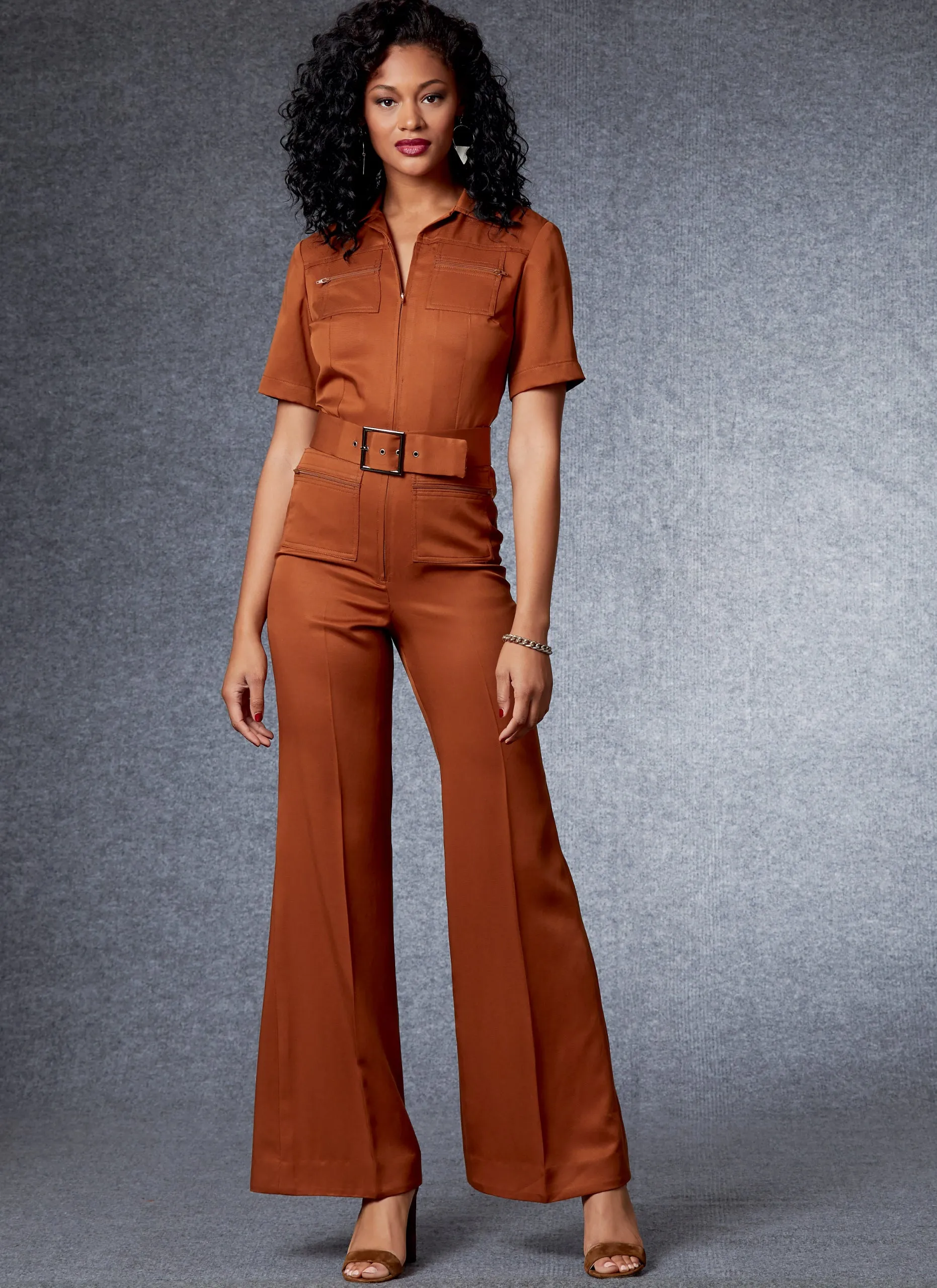 Vogue Pattern V1719 Misses' Jumpsuit & Belt