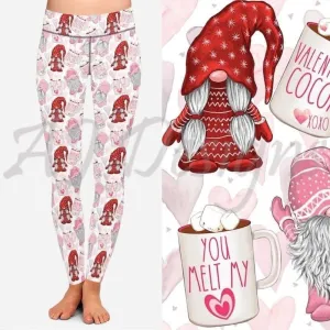 White cocoa gnome leggings