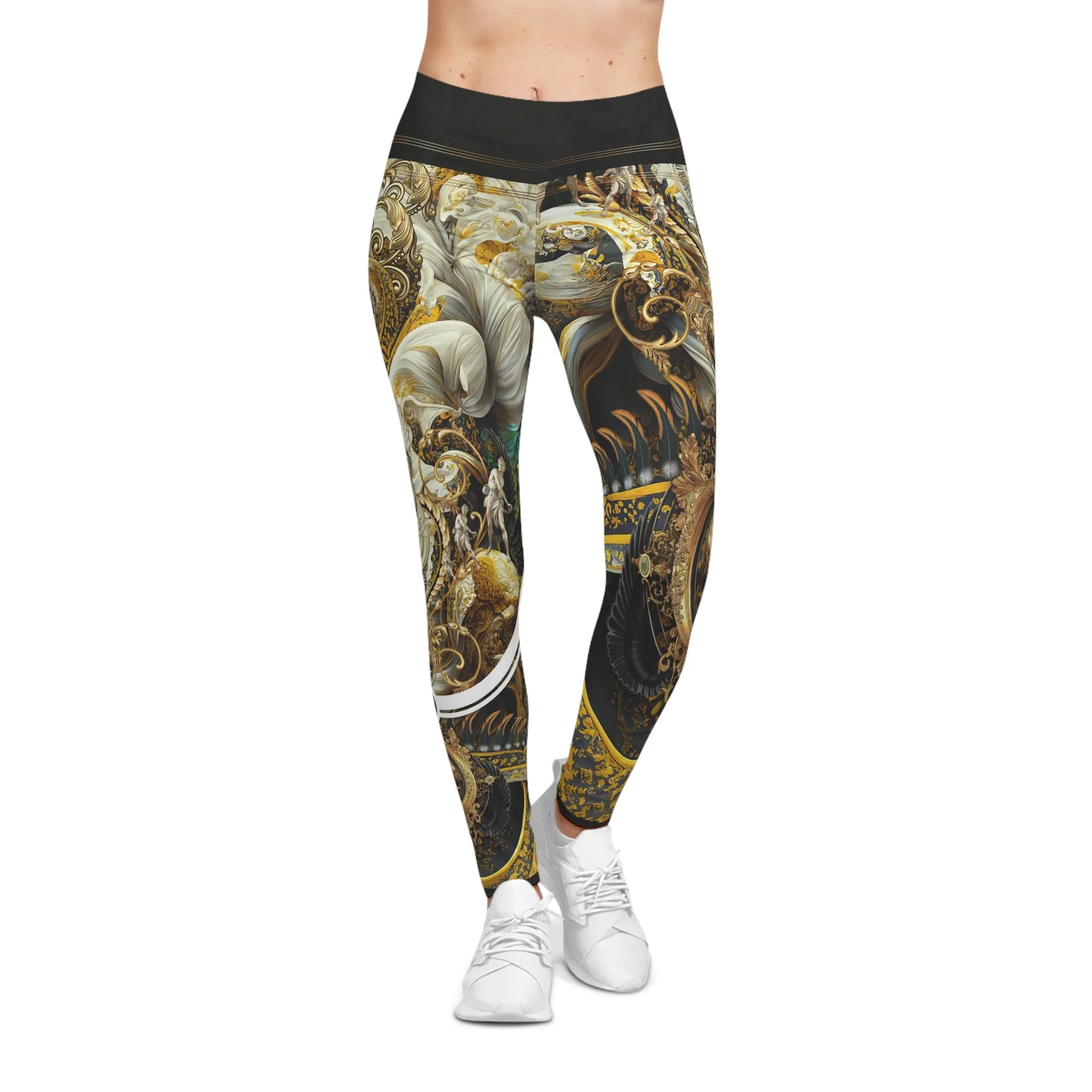 Winsor Regalia Leggings Women Baroque Leggings Lounge Wear Leggings Spandex Leggings Casual Wear | D20121