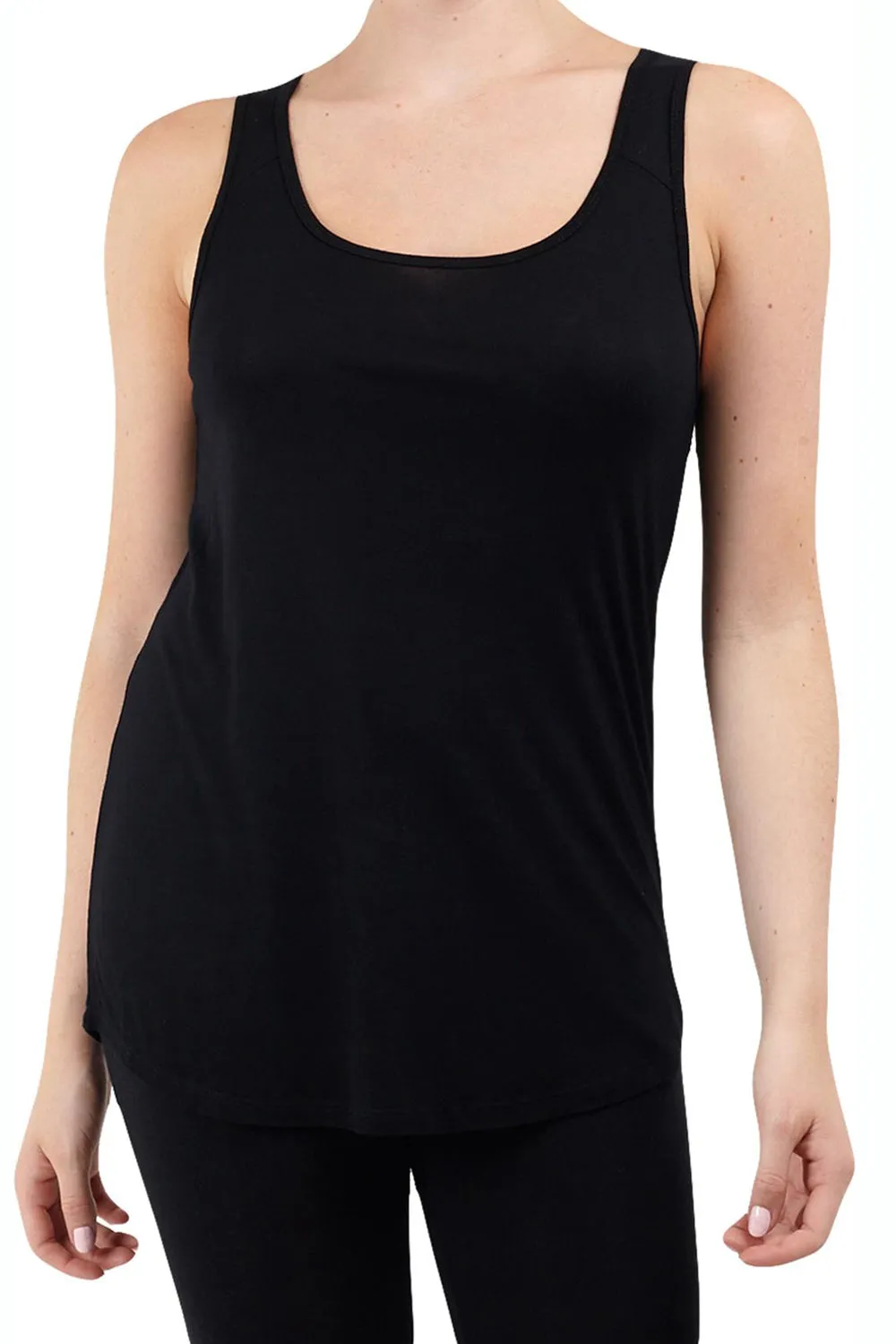 Women Slashed Back Sleeveless Tank Top