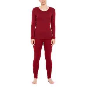 Women's 250 Long Sleeve & Bottoms 2-Piece Royal Cherry