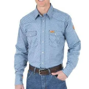 WRANGLER - FR 2112 Navy Black Plaid Shirt