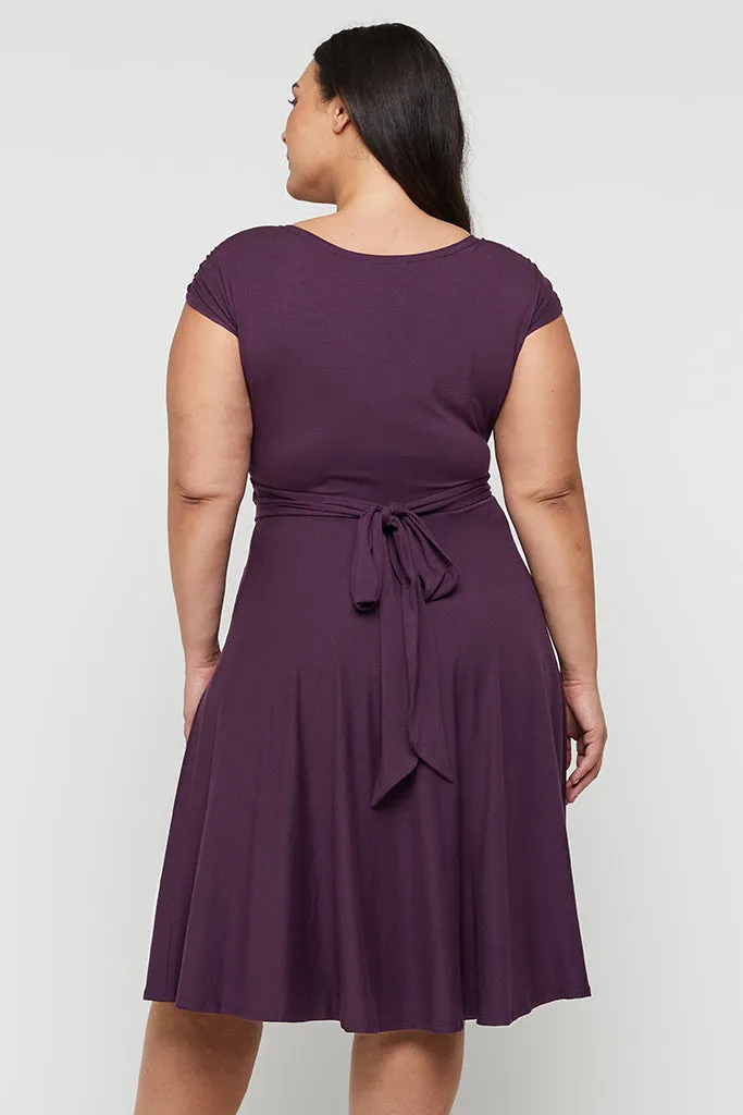 Wrap Dress - Plum