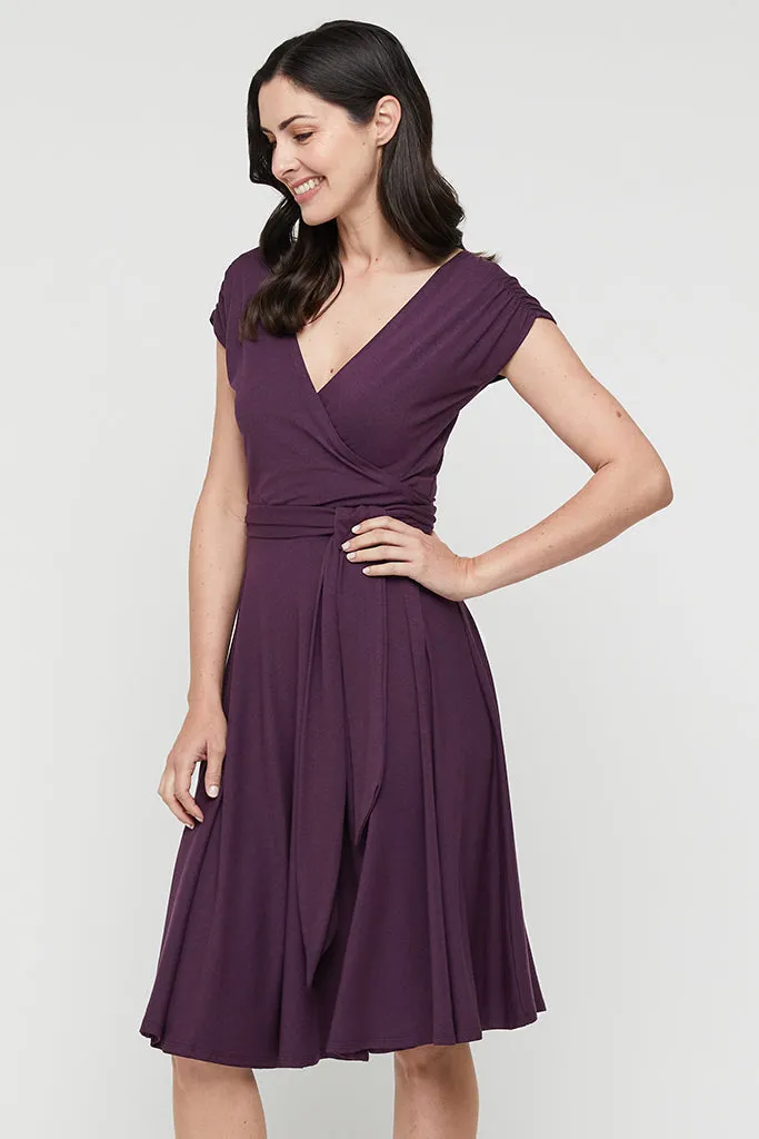 Wrap Dress - Plum