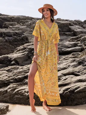 Yellow Maxi Beach Dress